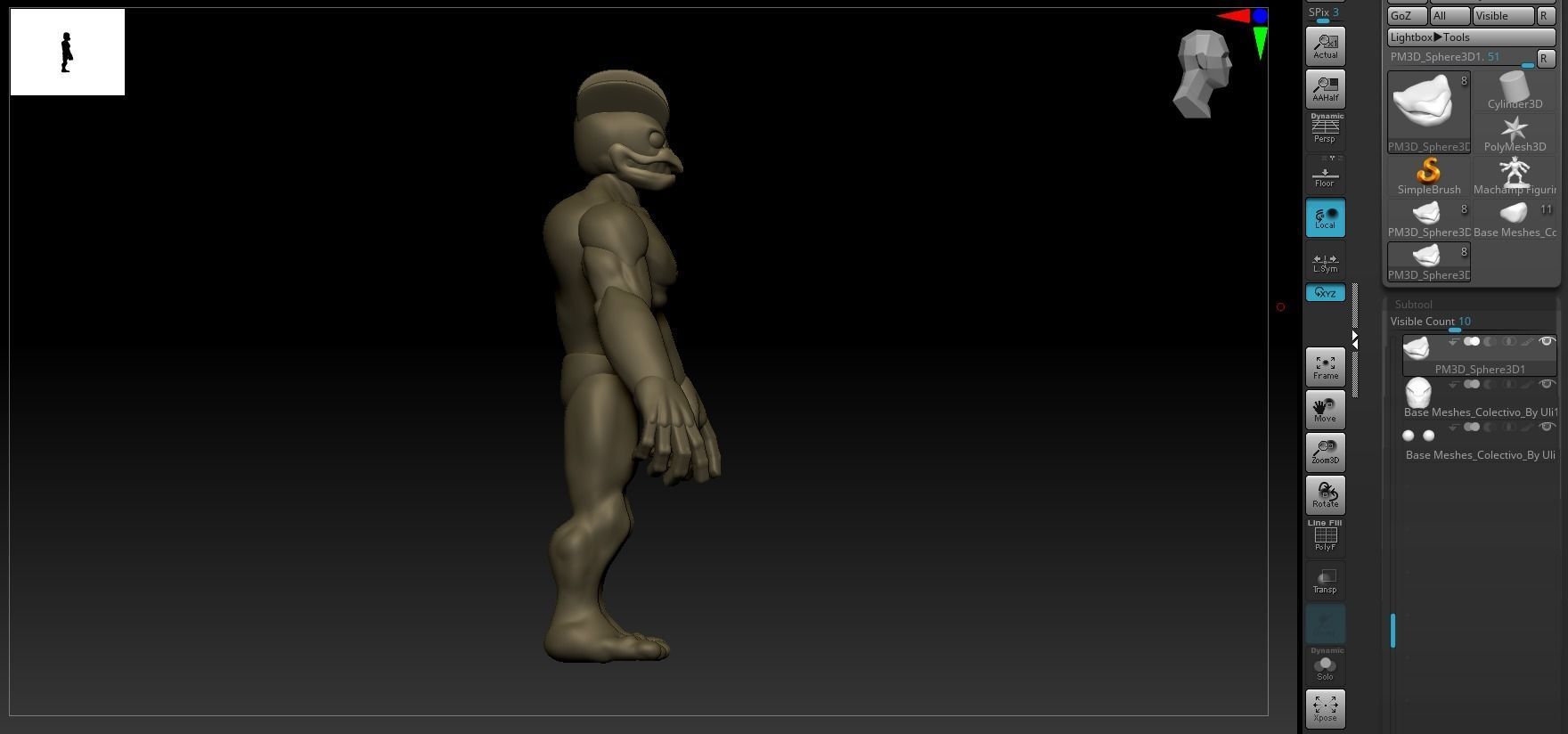 Pokemon Machamp Figurine and ZBrush Timelapse 3D print model_23