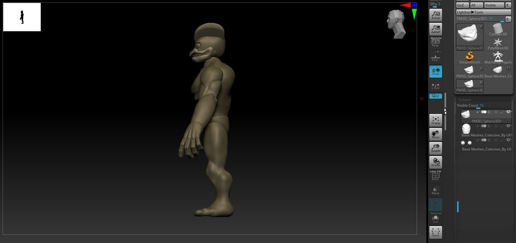 Pokemon Machamp Figurine and ZBrush Timelapse 3D print model_25