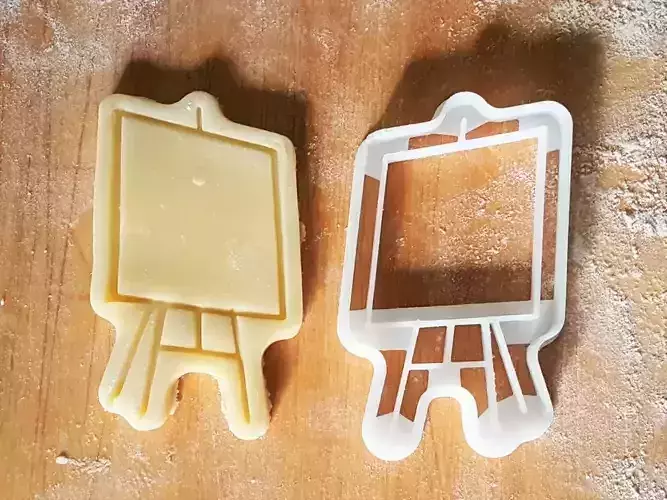 Easel cookie cutter
