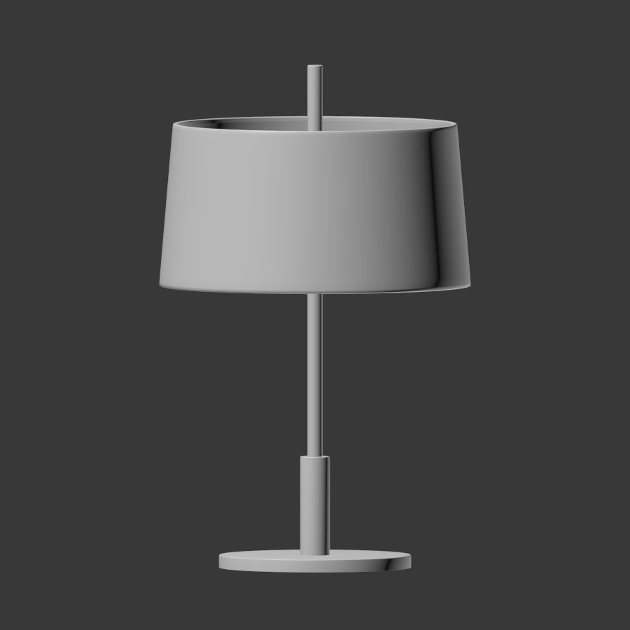 5 Table Lamps Set 1 3D model_1