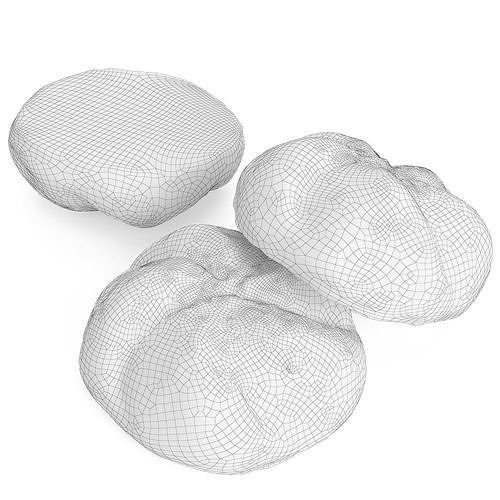 Bread Roll 3D model 7