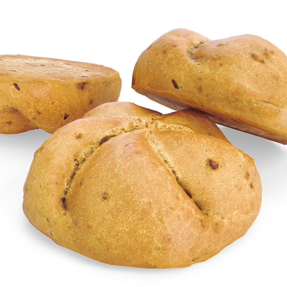 Bread Roll 3D model_1