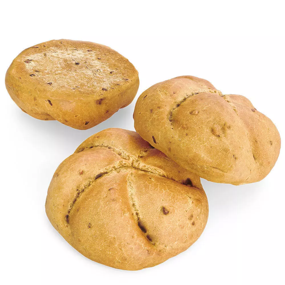 Bread Roll 3D model_0