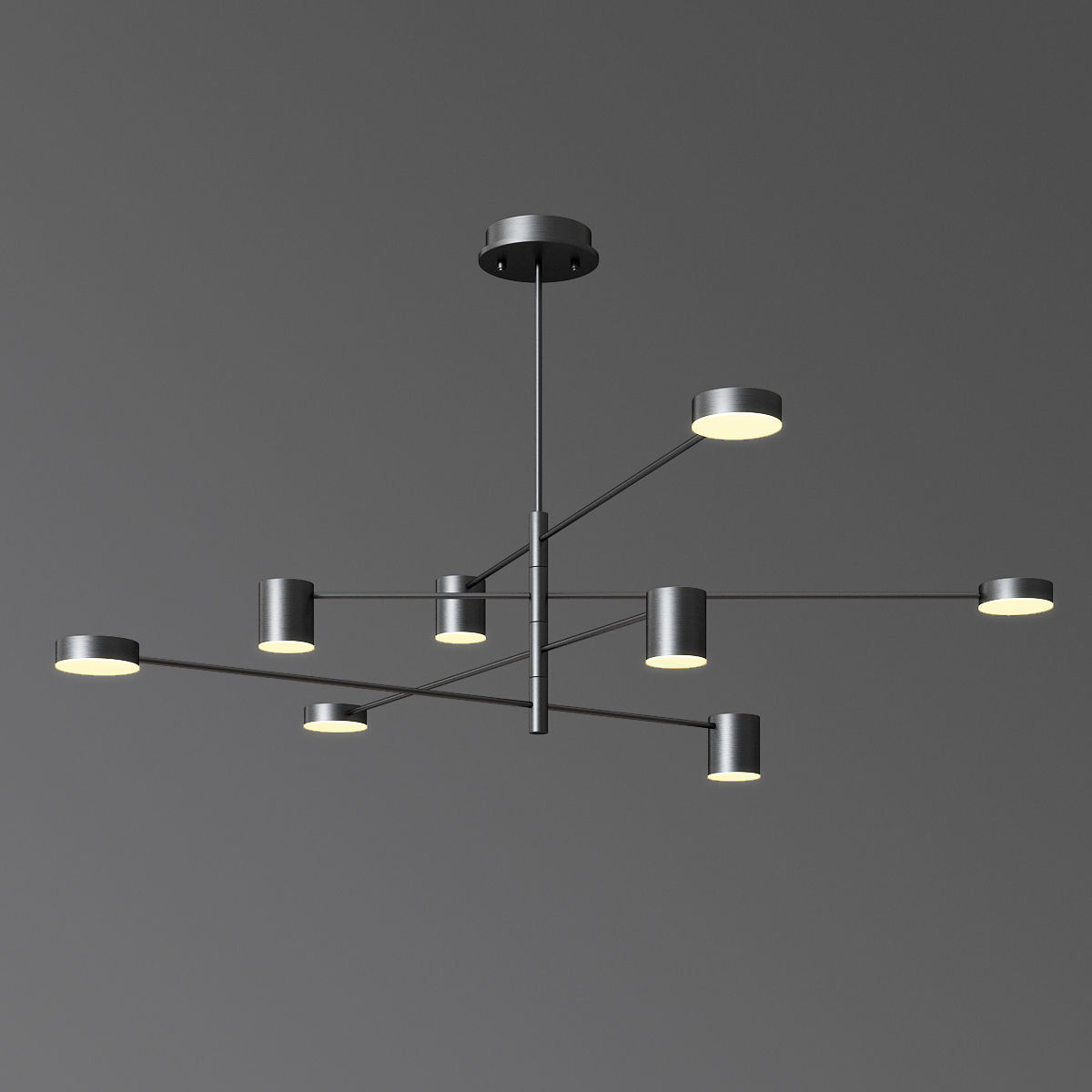 Sunshine Minimalist led ceiling chandelier Lampatron 3D model_2