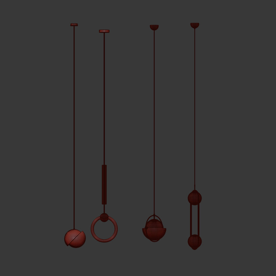 Ceiling Light Collection  3D model_3