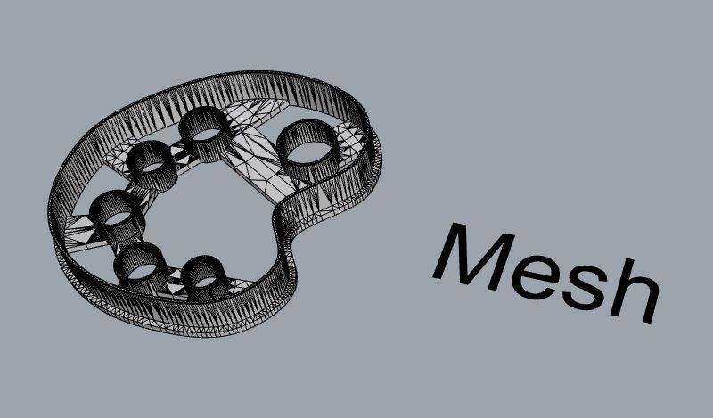 Painting palette cookie cutter 3D print model_2