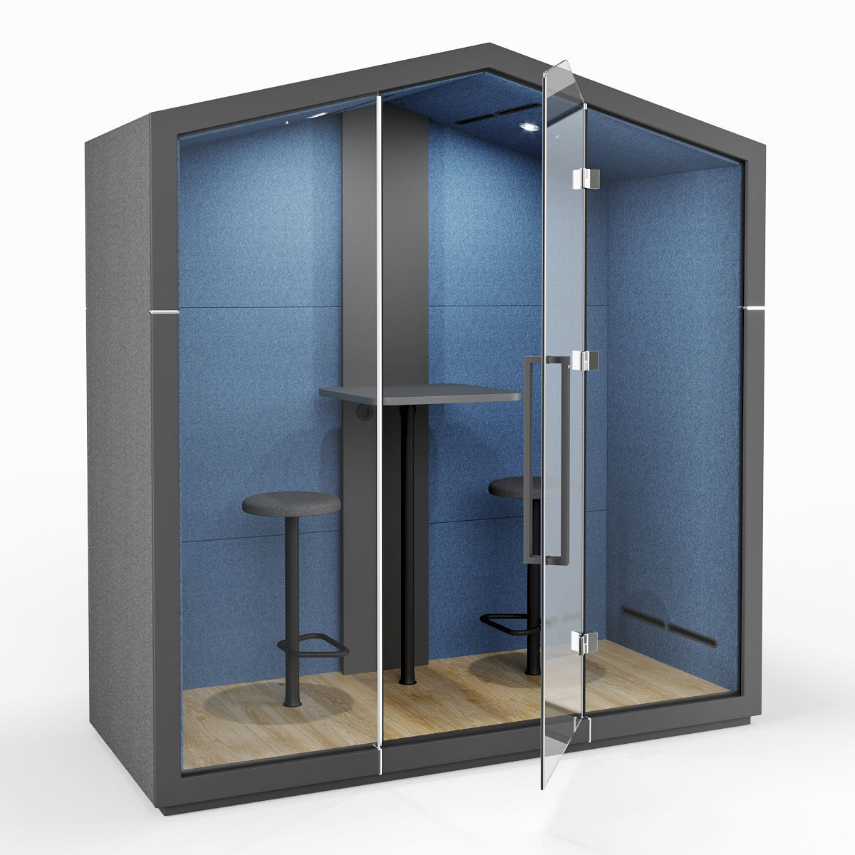 Treehouse THS 2S GX Acoustic Booth 3D model_1