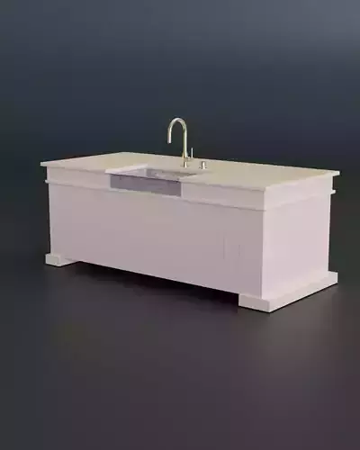Modern Kitchen Counter Top with Sink