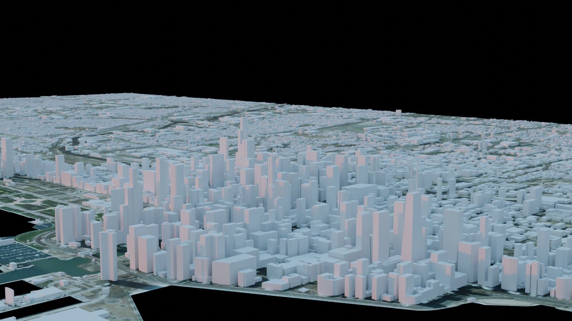 Chicago - USA 3D model_1