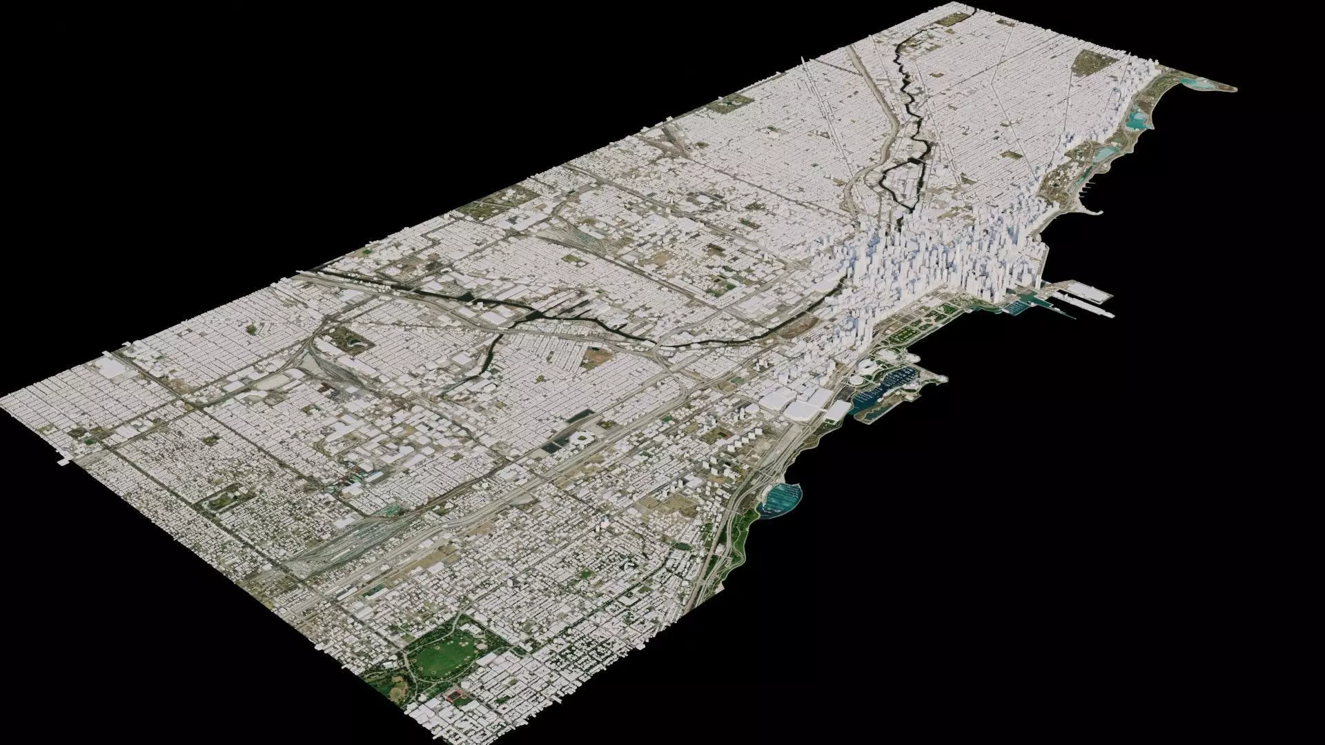 Chicago - USA 3D model_0