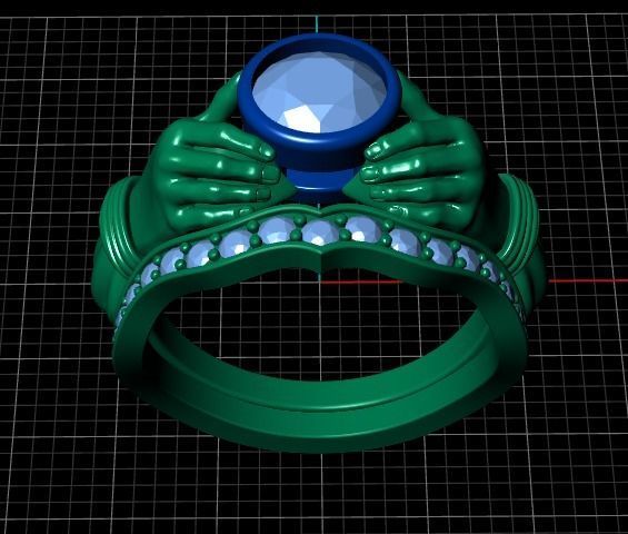 70 ring 3D print model_4
