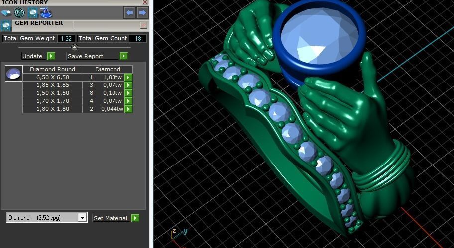 70 ring 3D print model_3