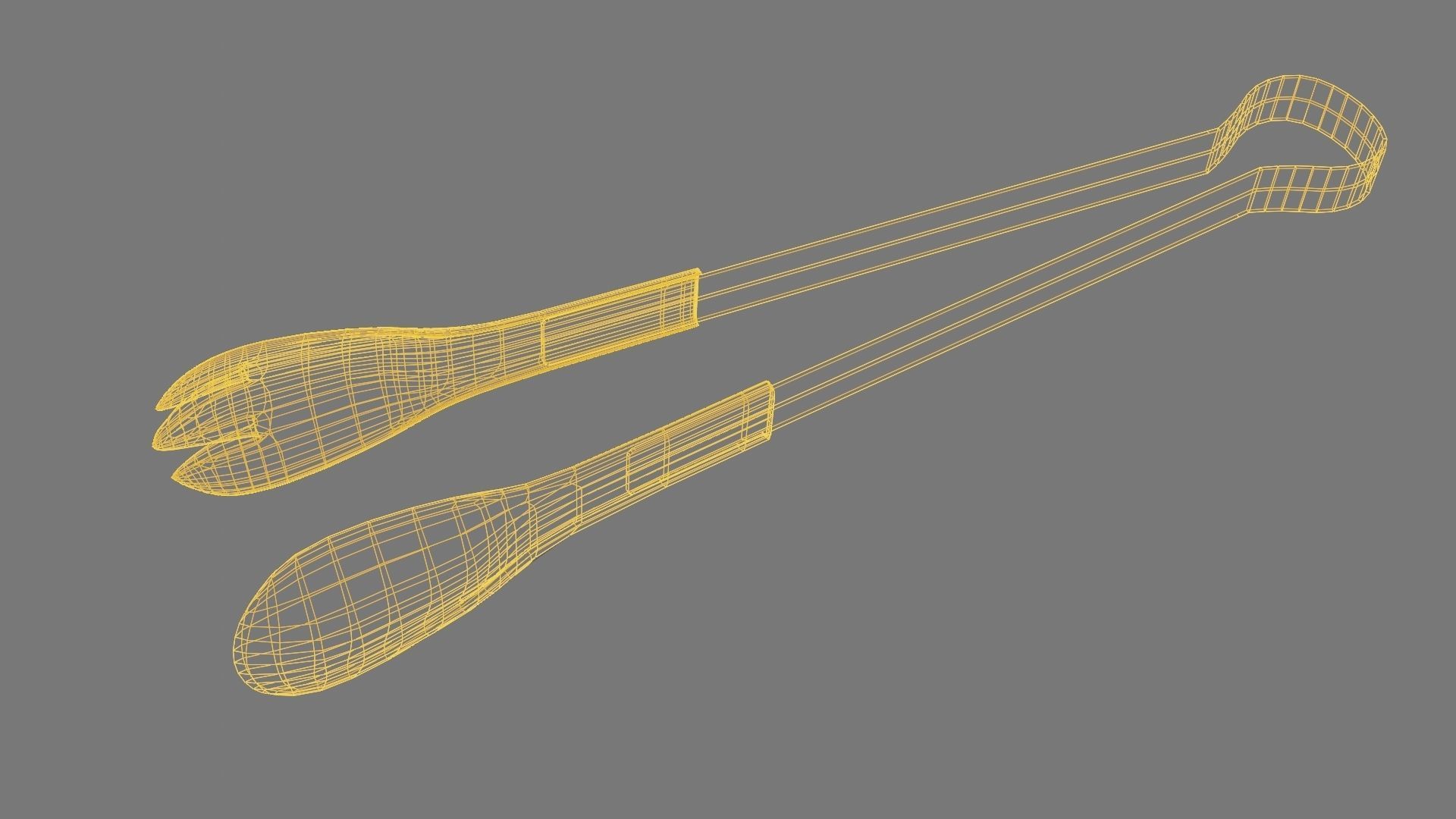 Cooking Tongs 3D Model Low-poly 3D model_10