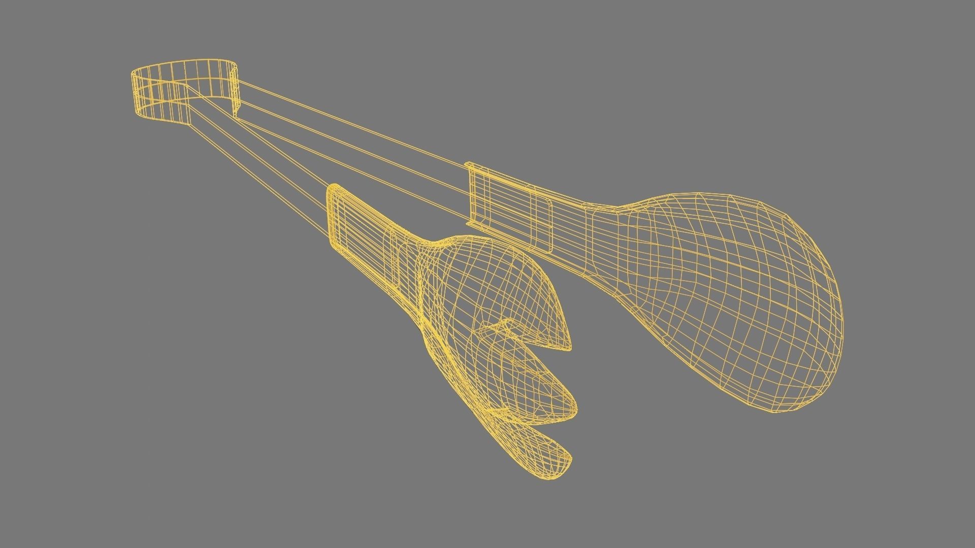 Cooking Tongs 3D Model Low-poly 3D model_6