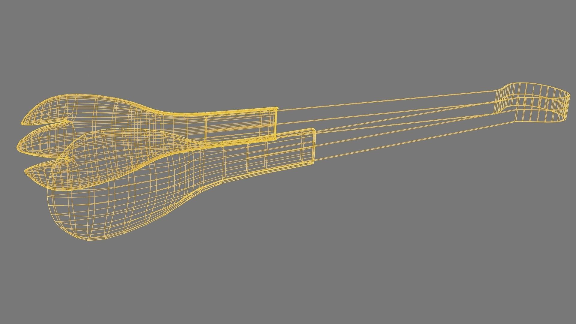 Cooking Tongs 3D Model Low-poly 3D model_12