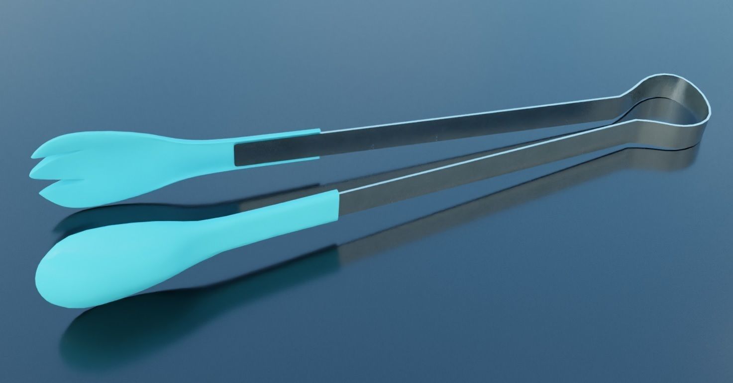 Cooking Tongs 3D Model Low-poly 3D model_16