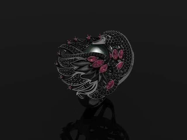 20 Ring Black Swan 3D print model