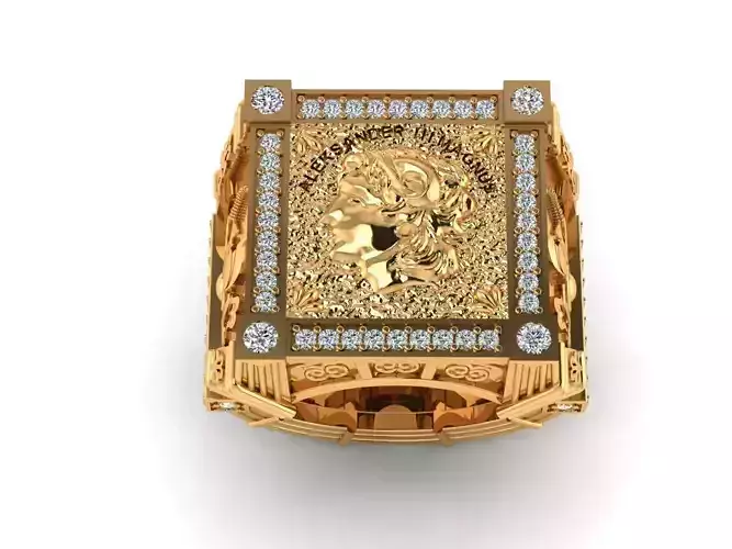 19 Mens ring Caesars Lot