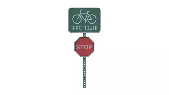 Street Sign 15 3D model