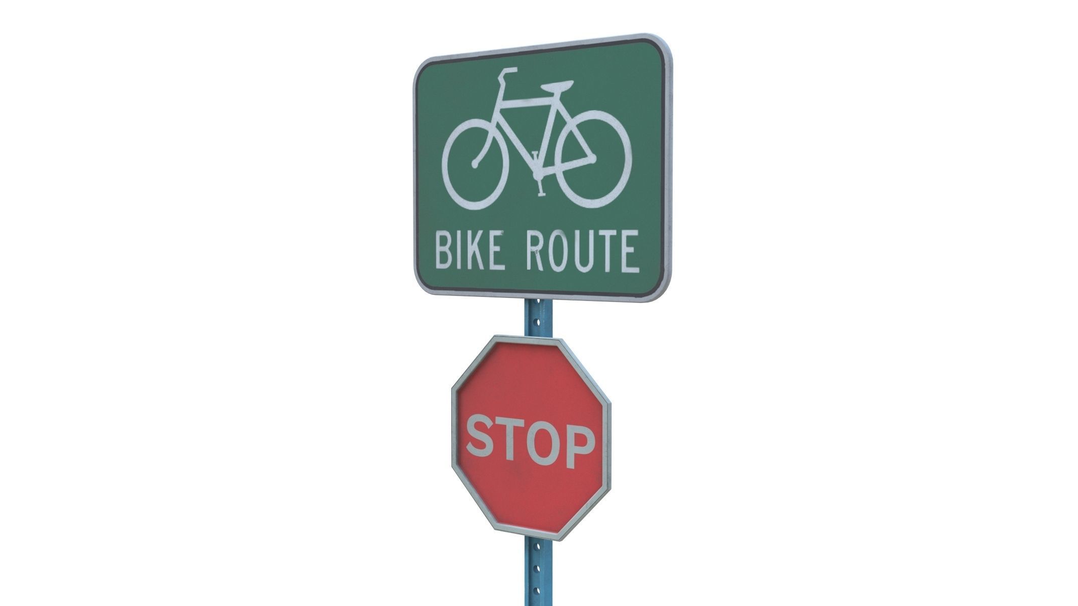 Street Sign 15 3D model_3