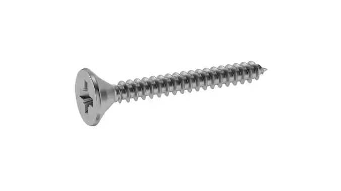 Wood Screw 3D model