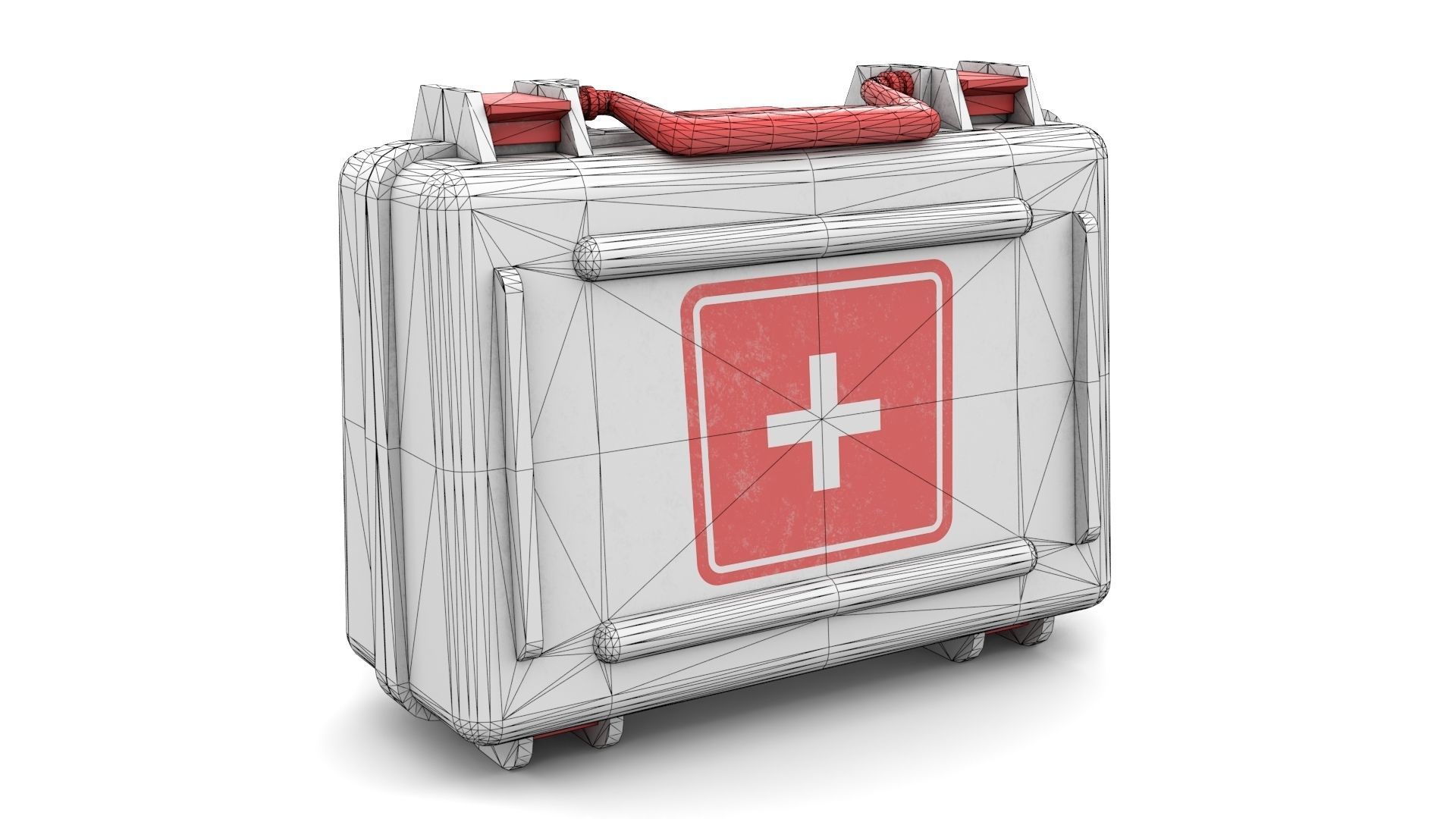 Medication Case Low-poly 3D model_13