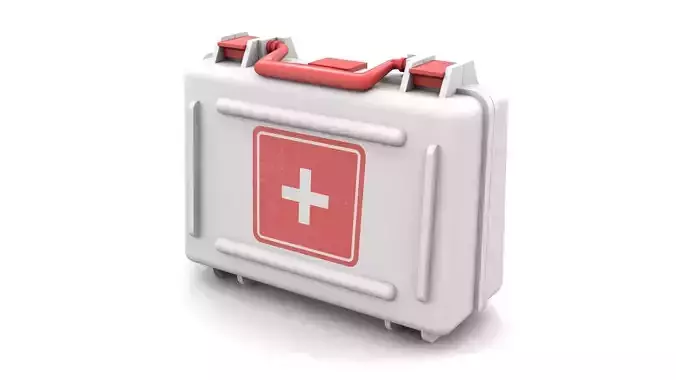 Medication Case Low-poly 3D model