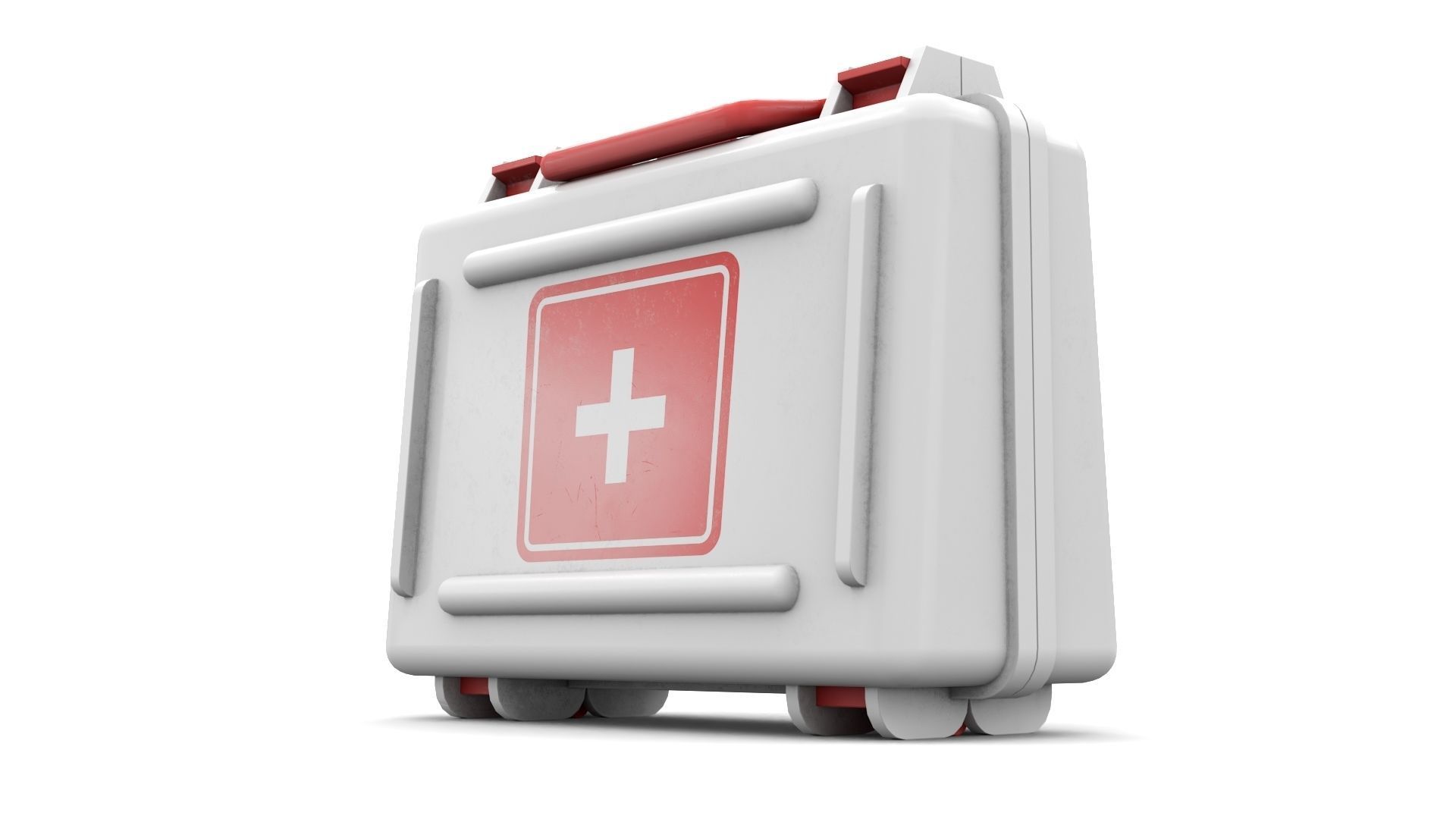 Medication Case Low-poly 3D model_9