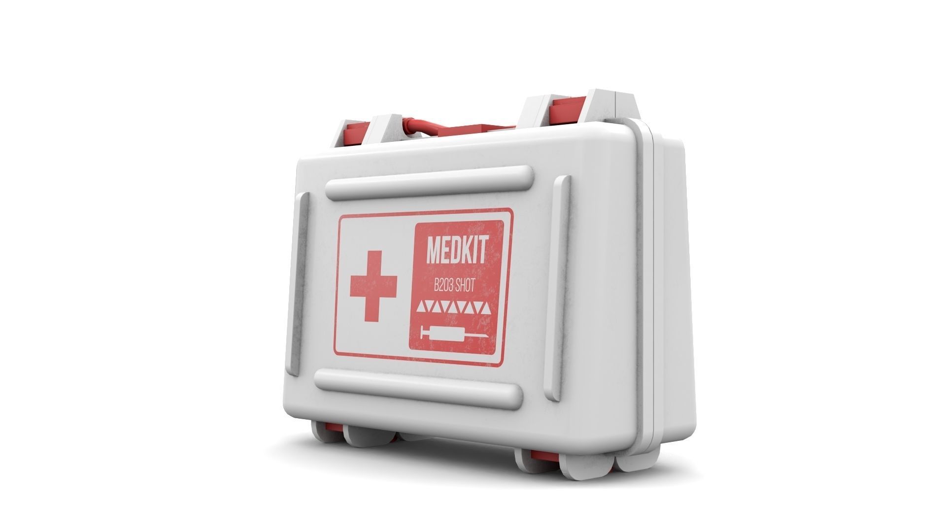 Medication Case Low-poly 3D model_6