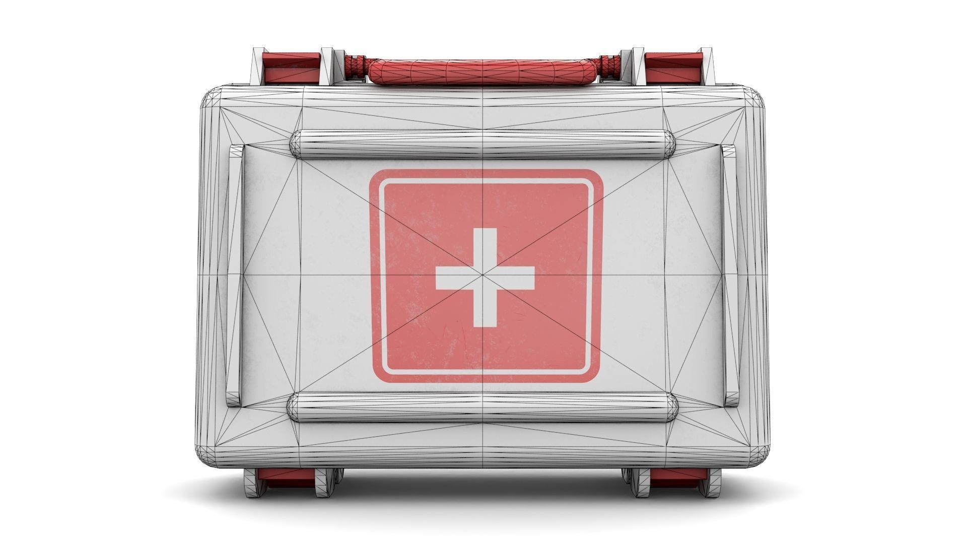 Medication Case Low-poly 3D model_17