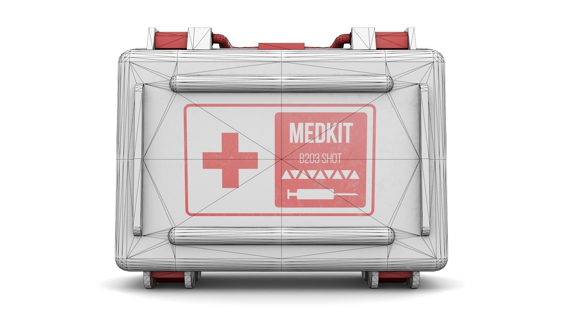 Medication Case Low-poly 3D model_18
