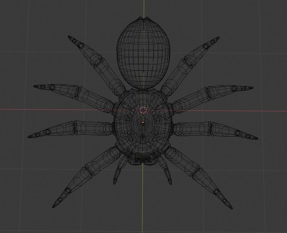 Low Poly Spider Low-poly 3D model_8