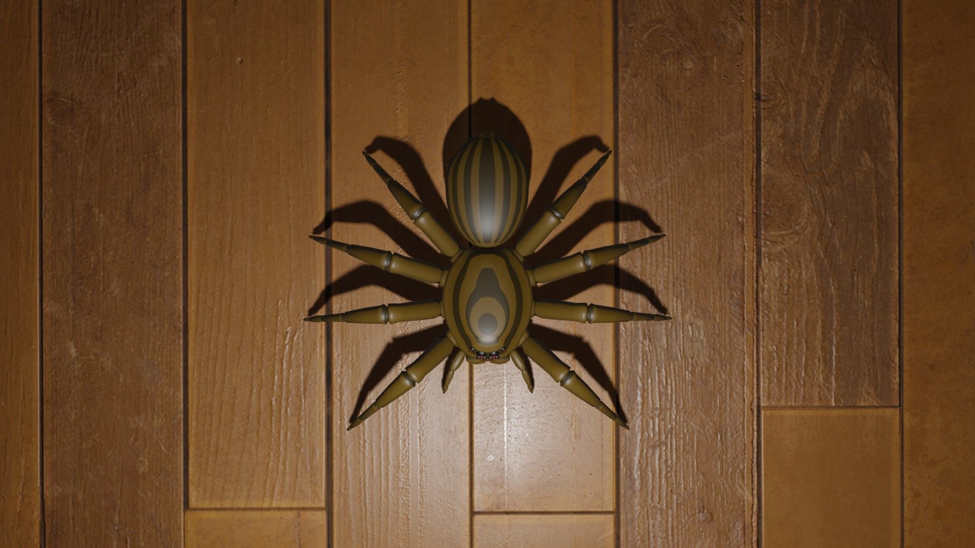 Low Poly Spider Low-poly 3D model_2