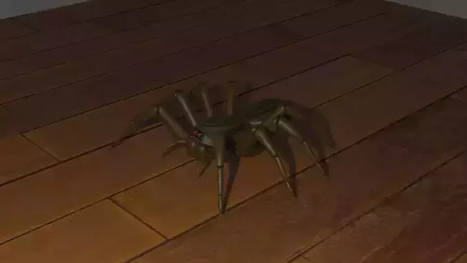Low Poly Spider Low-poly 3D model