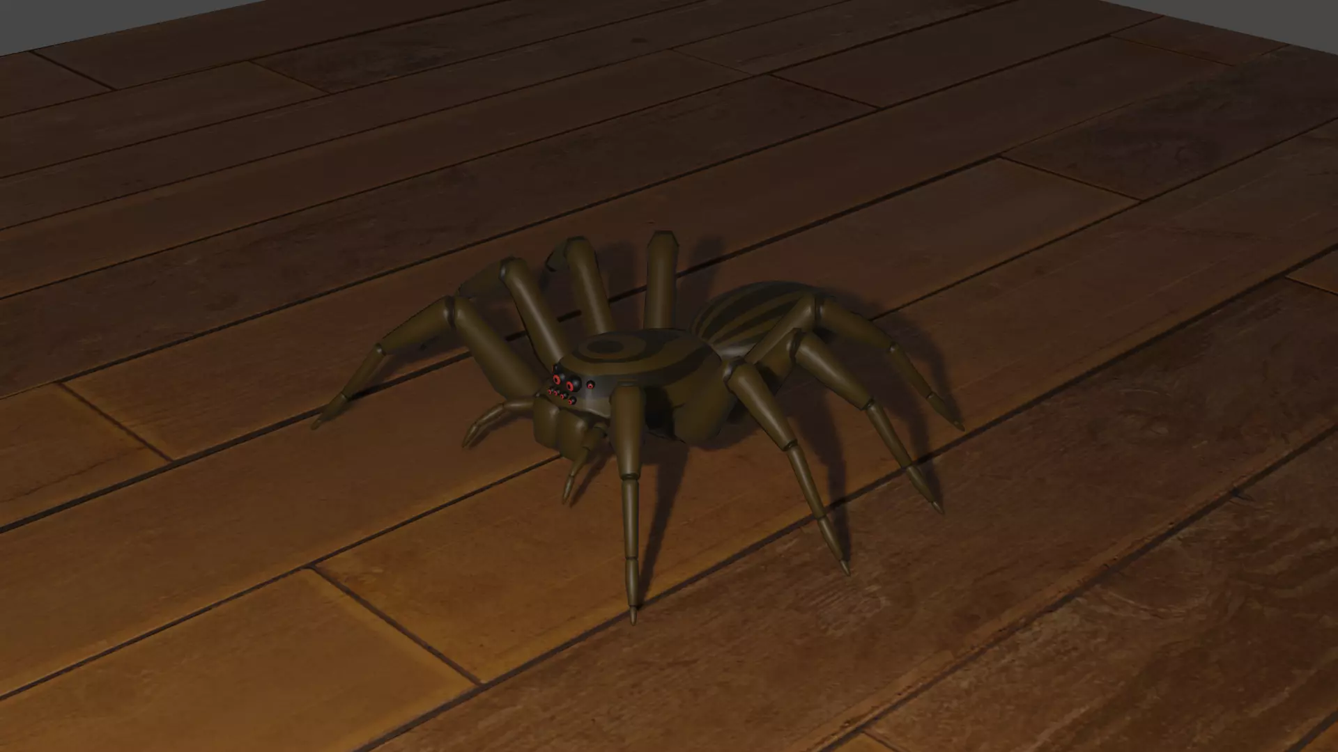 Low Poly Spider Low-poly 3D model_0