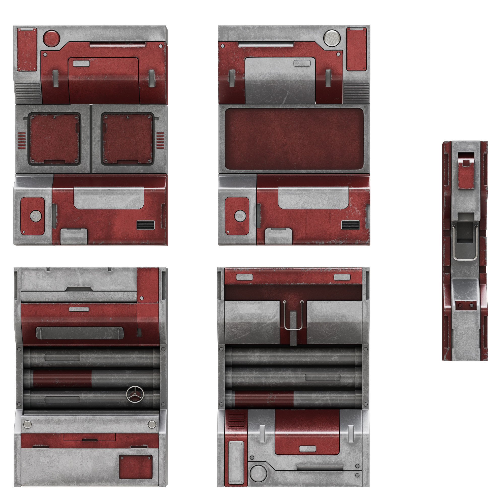 Sci-Fi elements 1 3D model_2