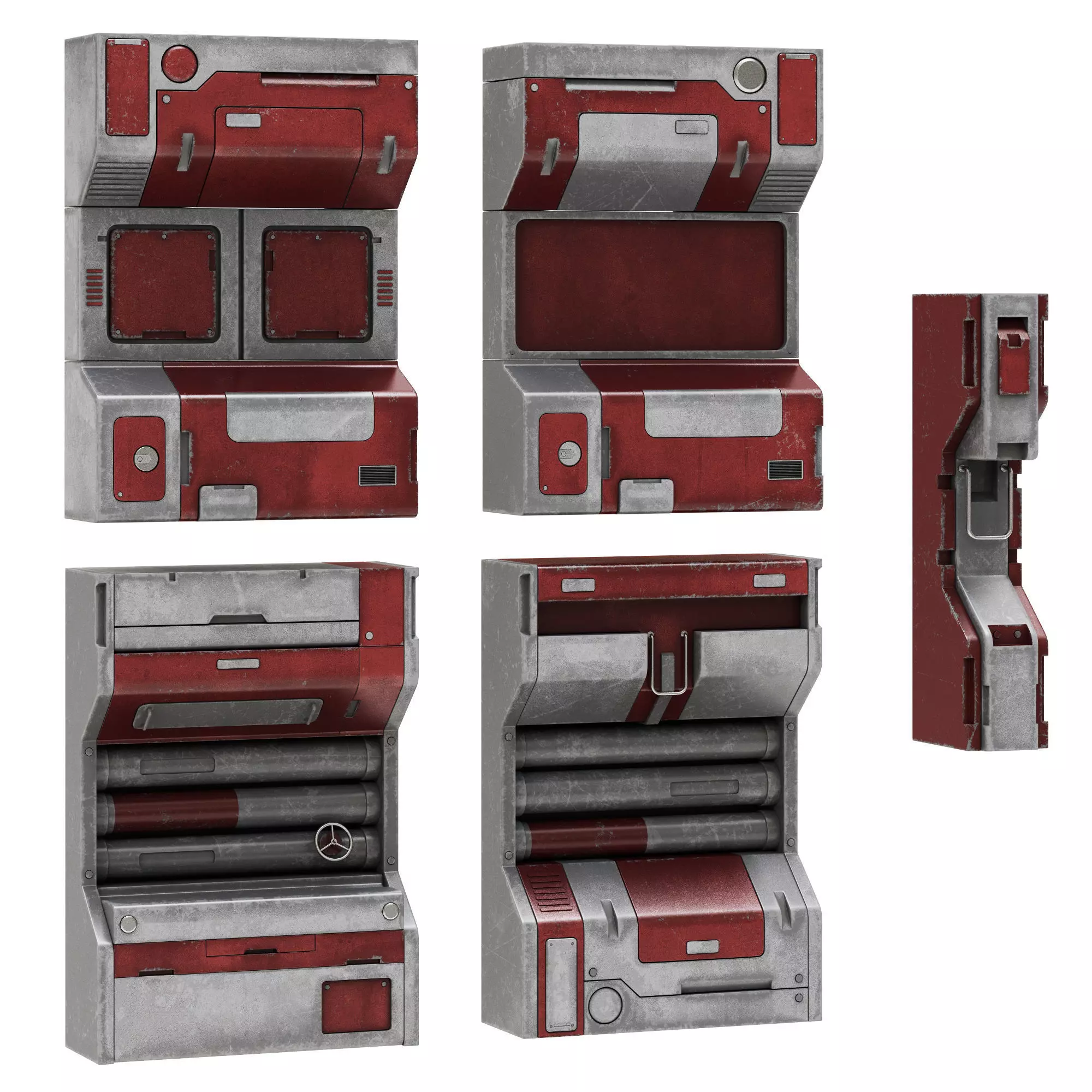 Sci-Fi elements 1 3D model_0