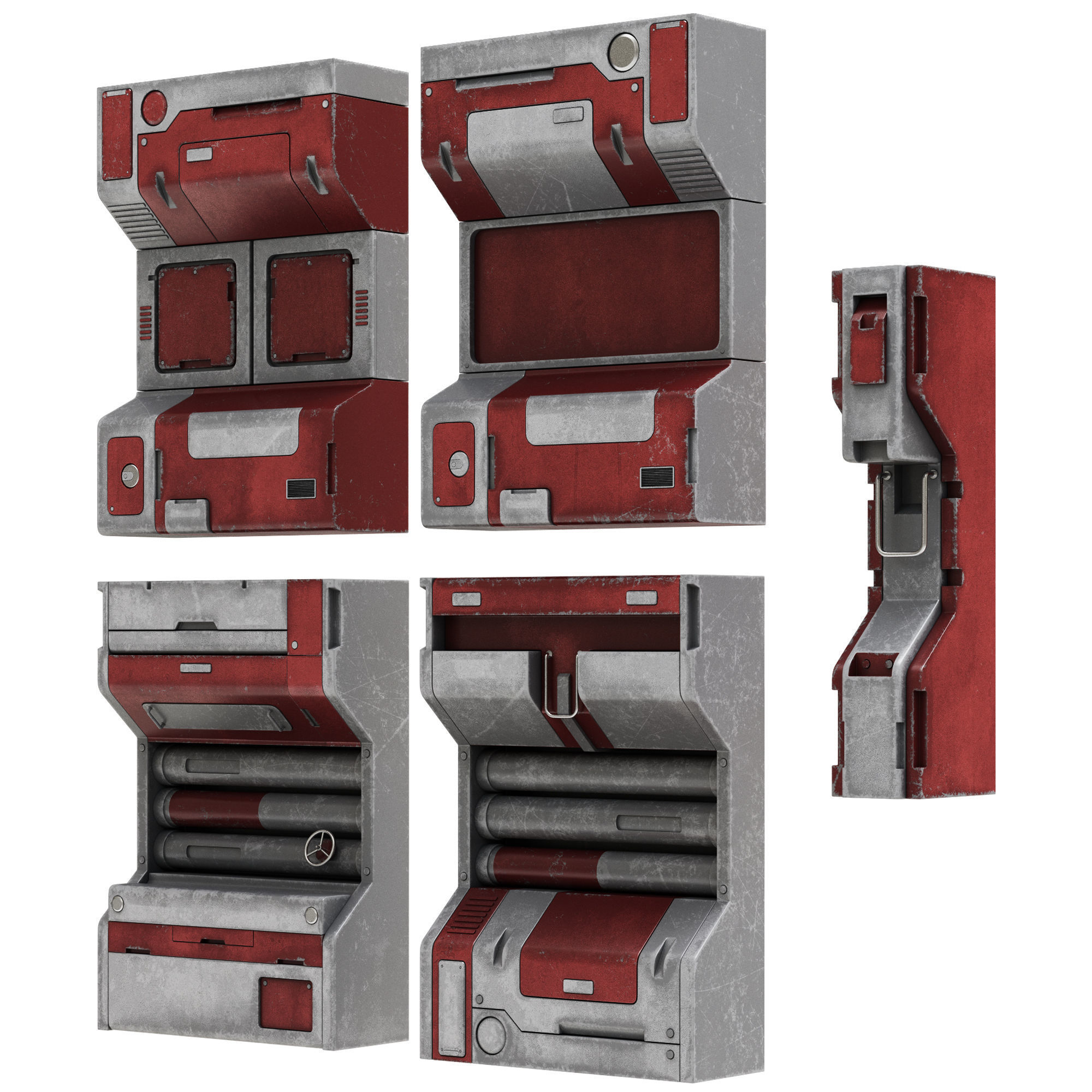 Sci-Fi elements 1 3D model_1