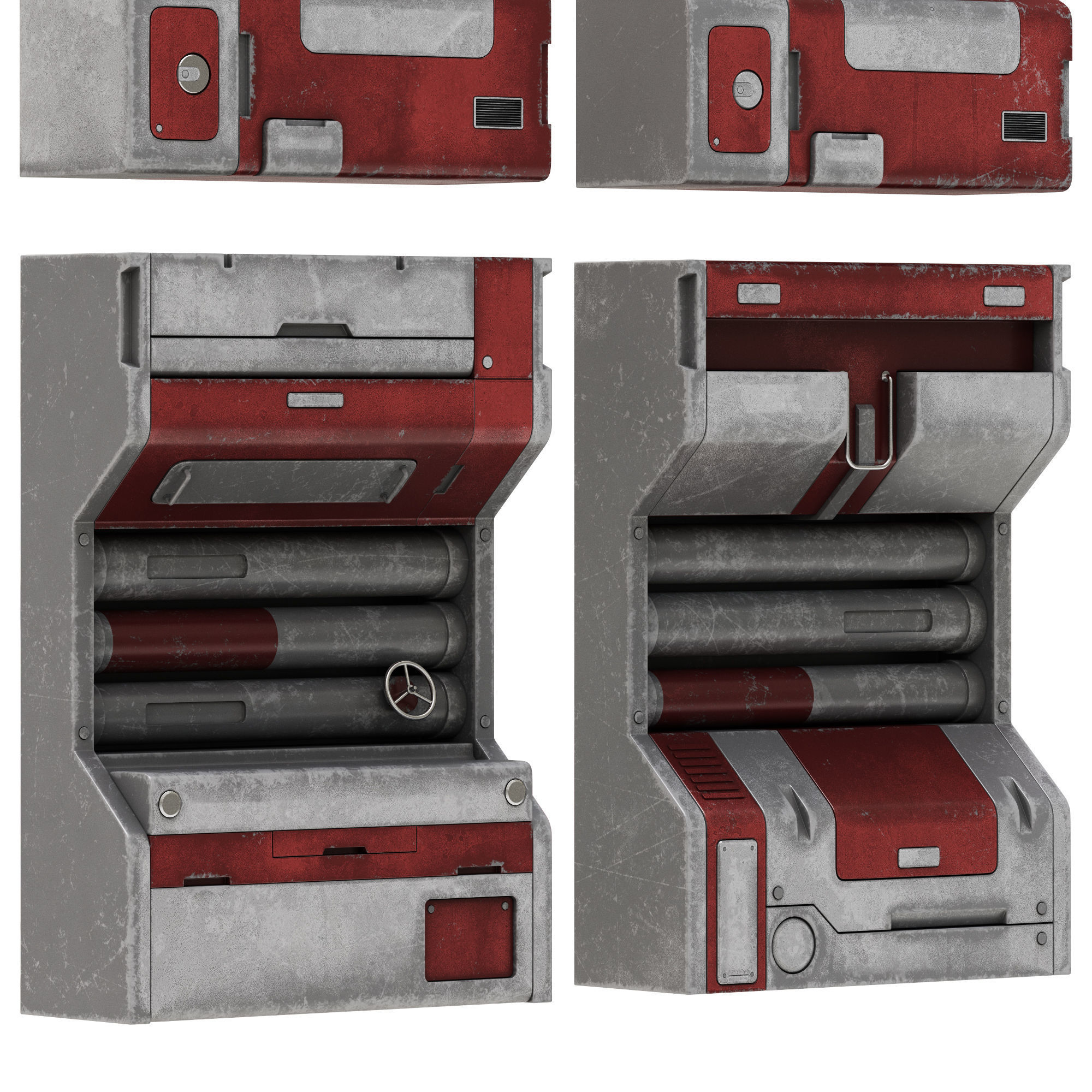 Sci-Fi elements 1 3D model_4