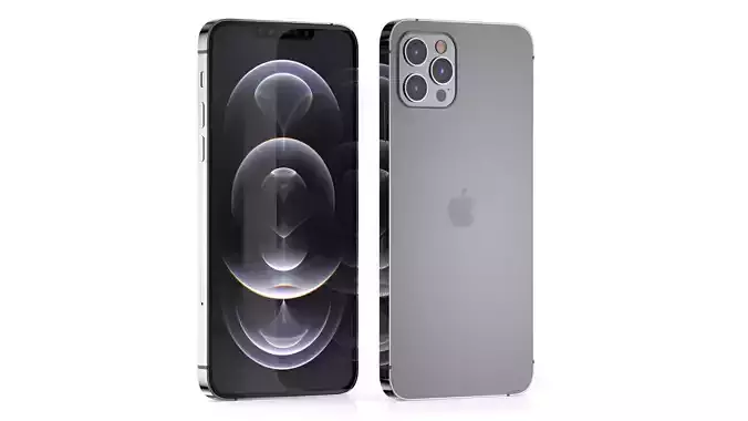  Apple iPhone 12 Pro Max Graphite 3D model