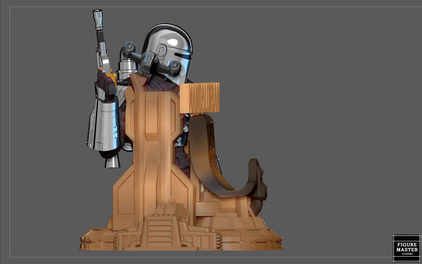 MANDALORIAN PS5 PS4 CONTROLLER HOLDER MODEL STARWARS DISNEY 3D print model_12