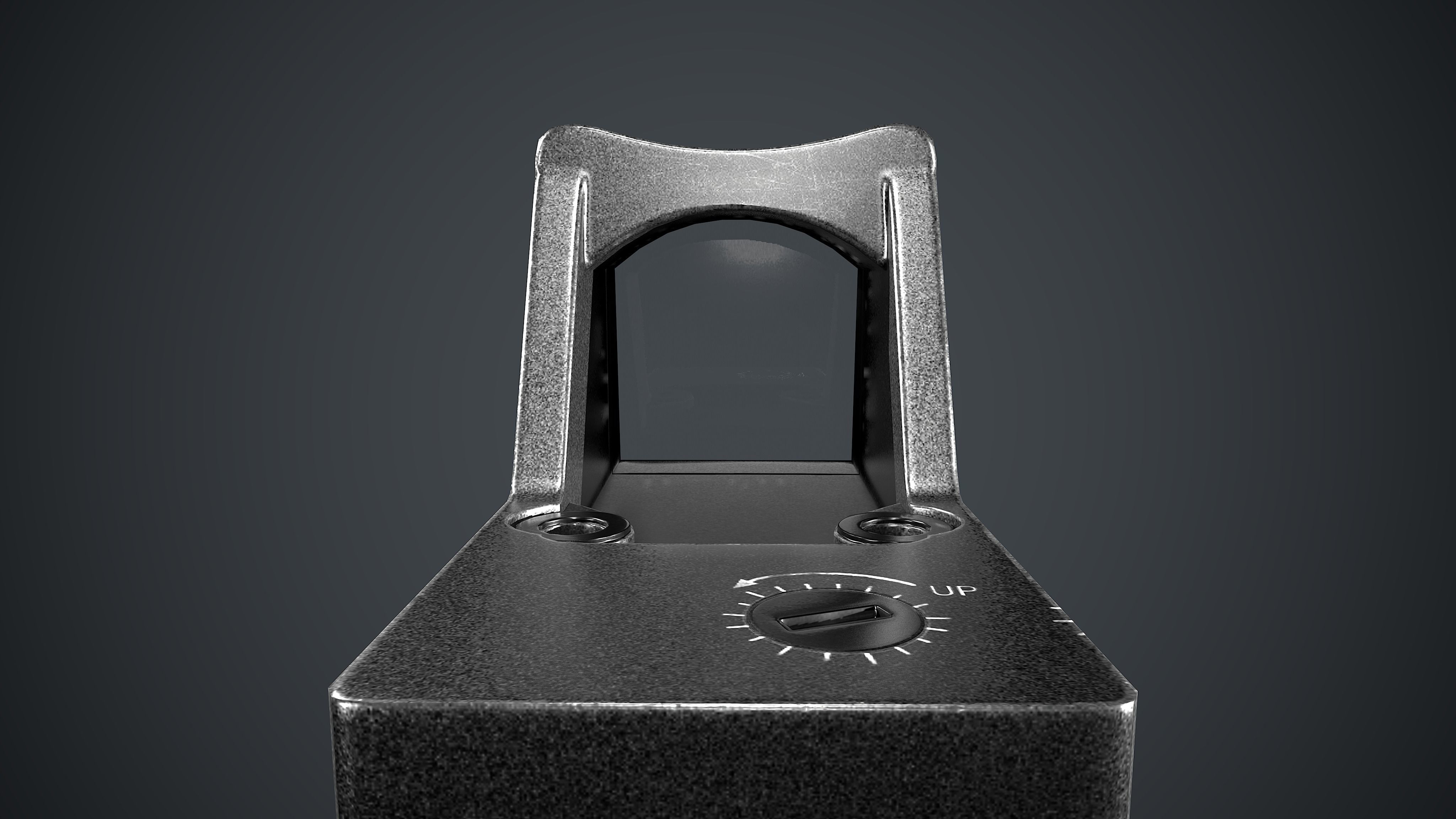 Scope Trijicon RMR Combat Sight Low-poly 3D model_4
