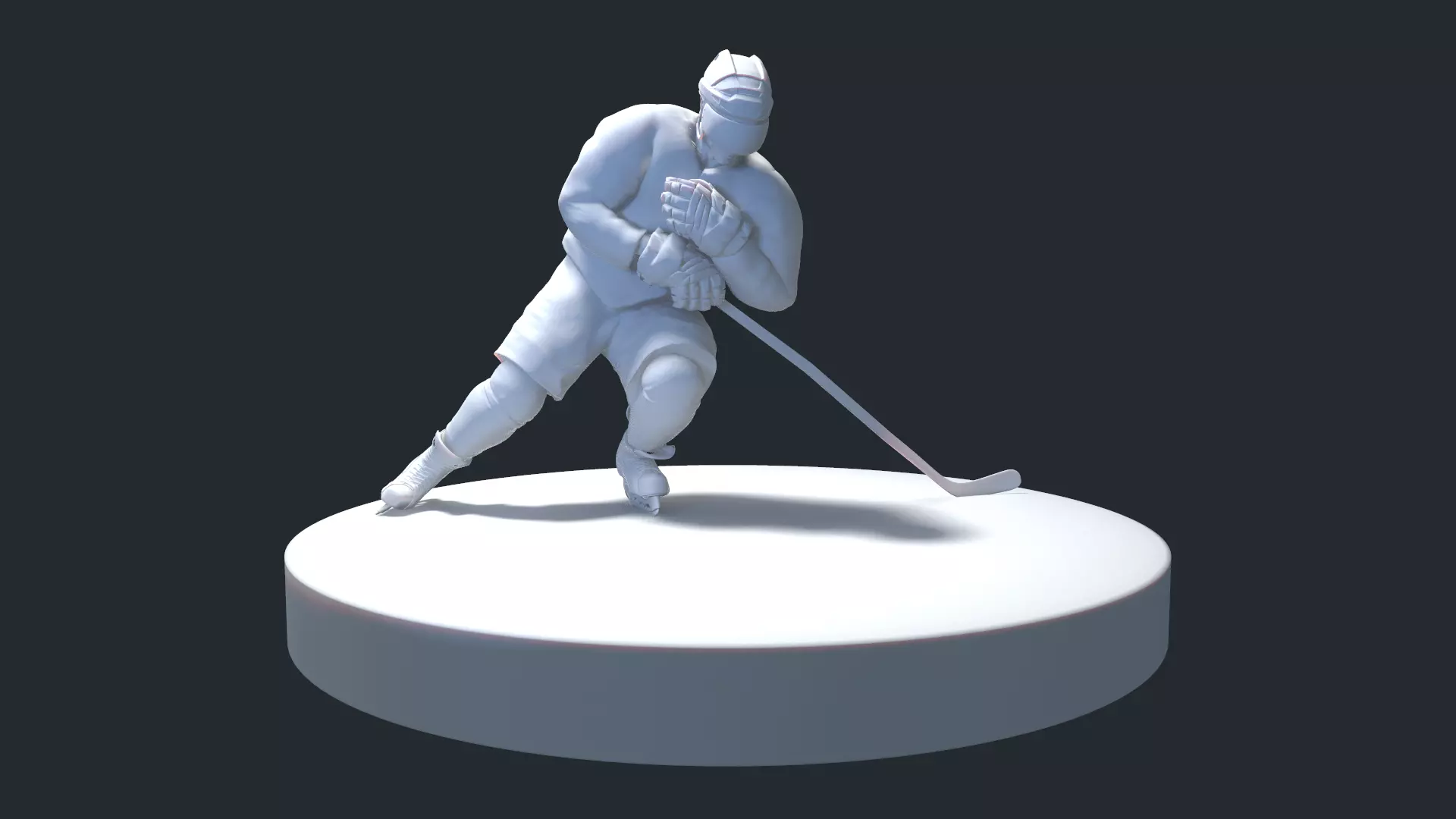 HOCKEY PLAYER POSE 4 MODEL NO TEXTURE 3D print model