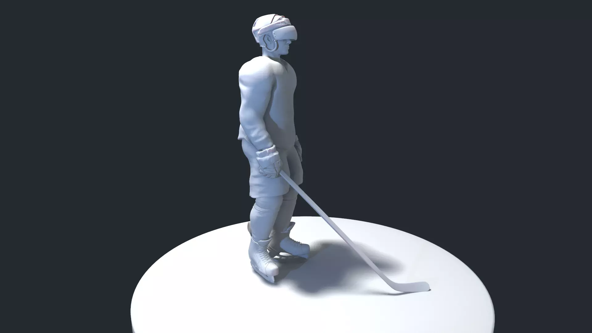 HOCKEY PLAYER POSE 3 MODEL NO TEXTURE 3D print model