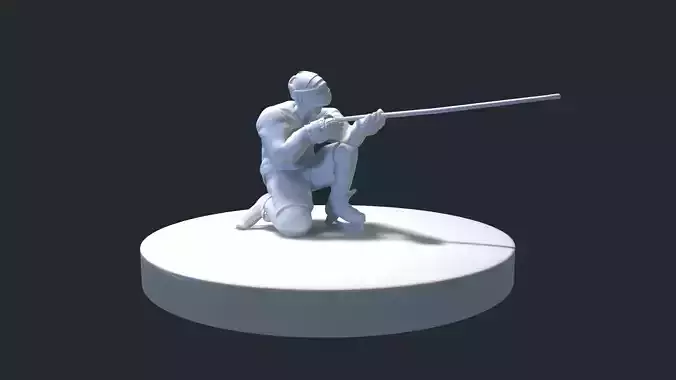 HOCKEY PLAYER POSE 6 MODEL NO TEXTURE 3D print model