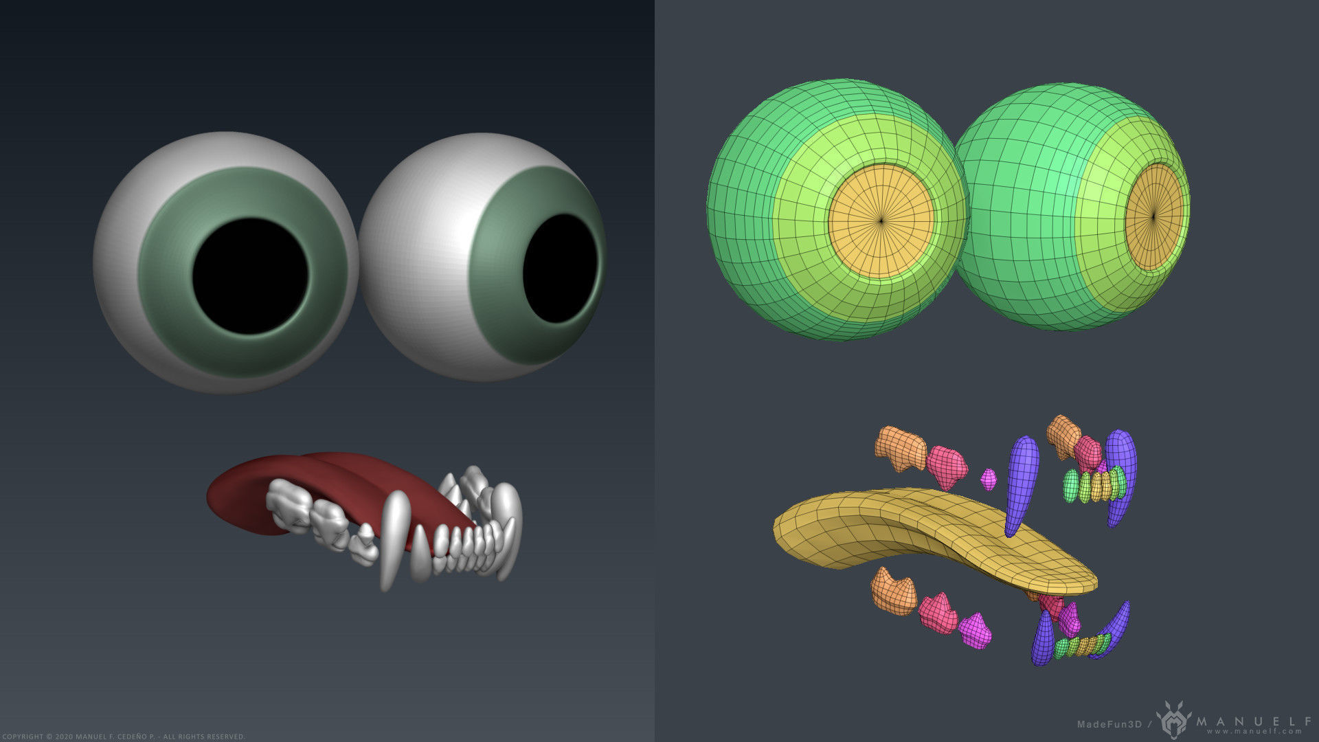 Stylized Cartoon Cat 3D model_30