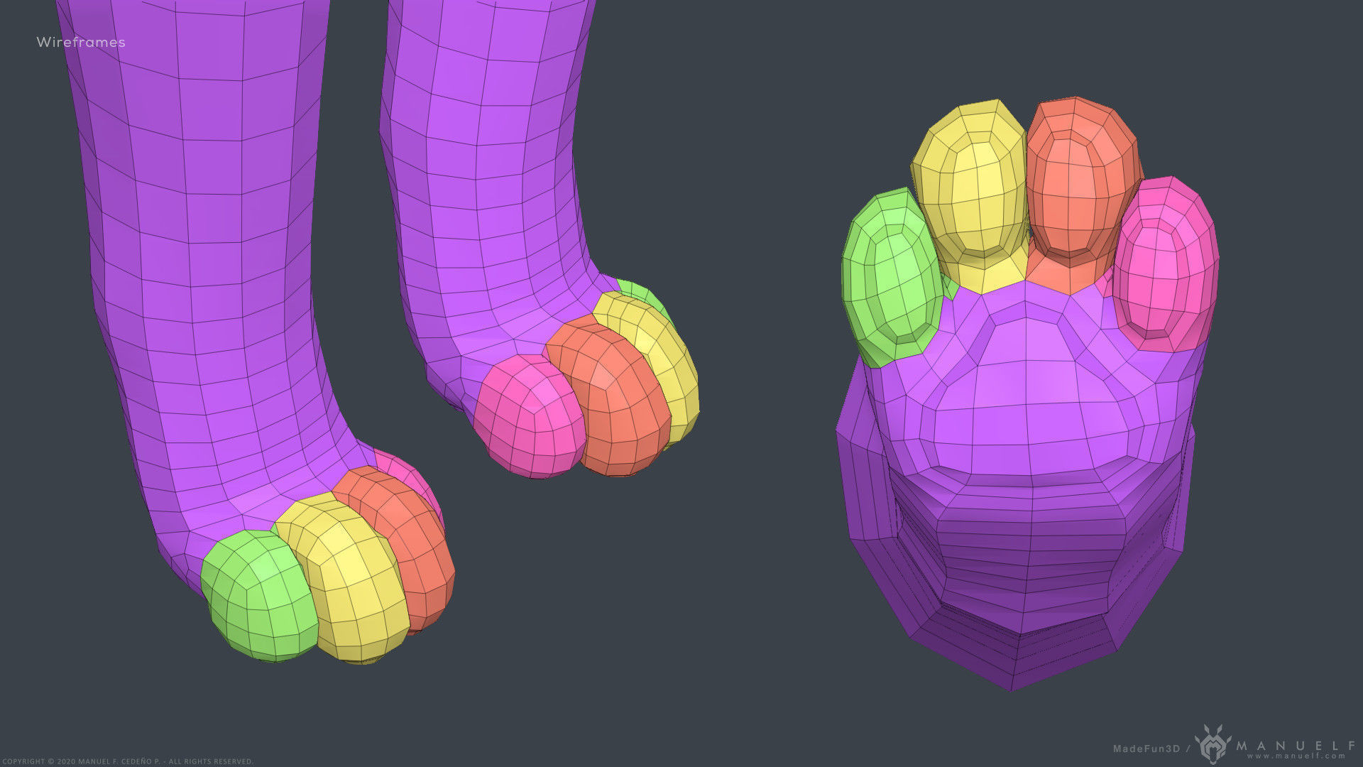 Stylized Cartoon Cat 3D model_31