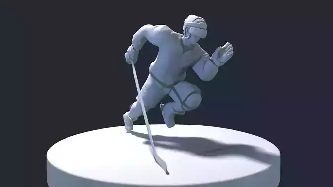 HOCKEY PLAYER POSE 7 MODEL NO TEXTURE 3D print model