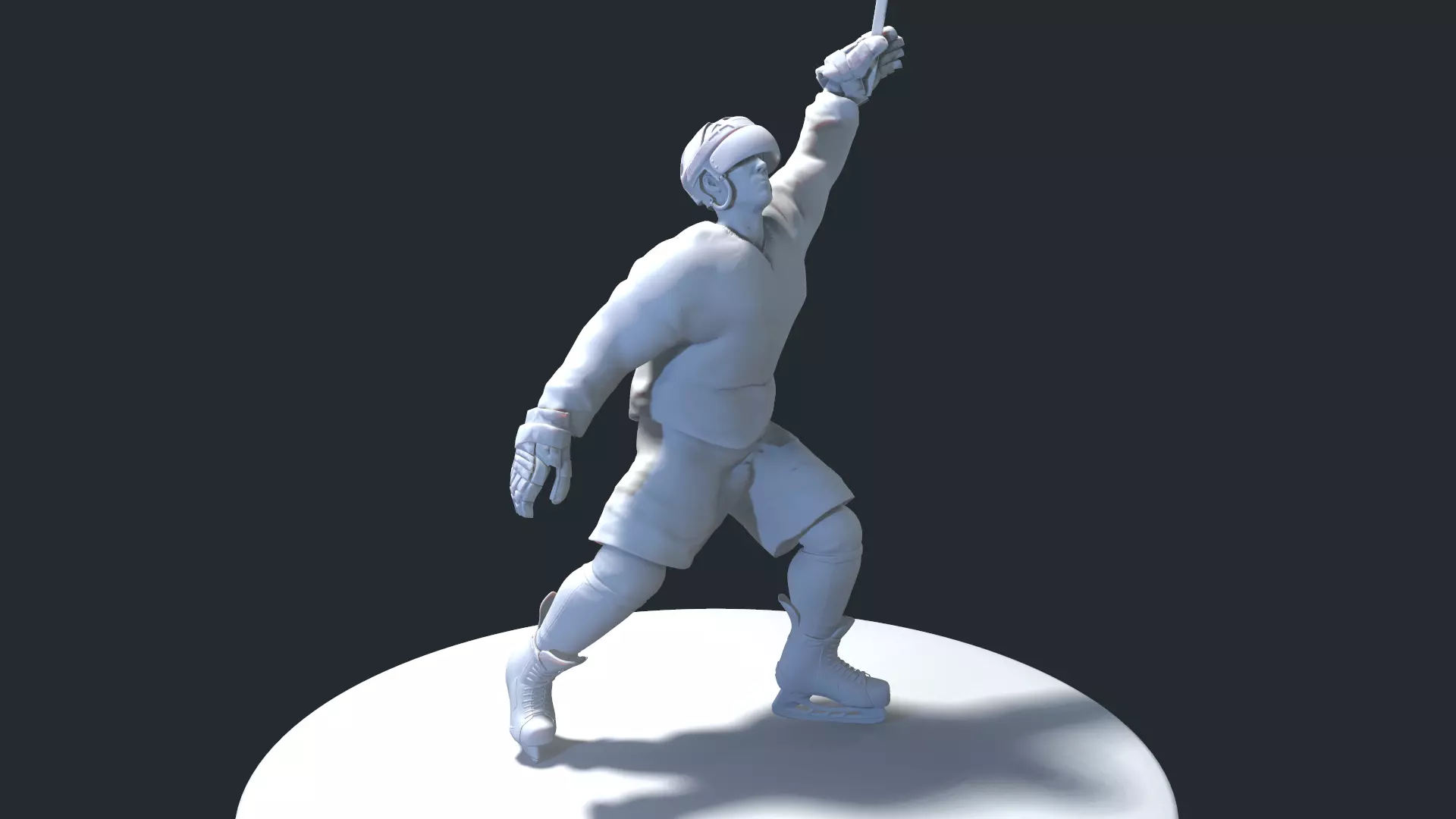 HOCKEY PLAYER POSE 8 MODEL NO TEXTURE 3D print model_0