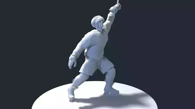 HOCKEY PLAYER POSE 8 MODEL NO TEXTURE 3D print model